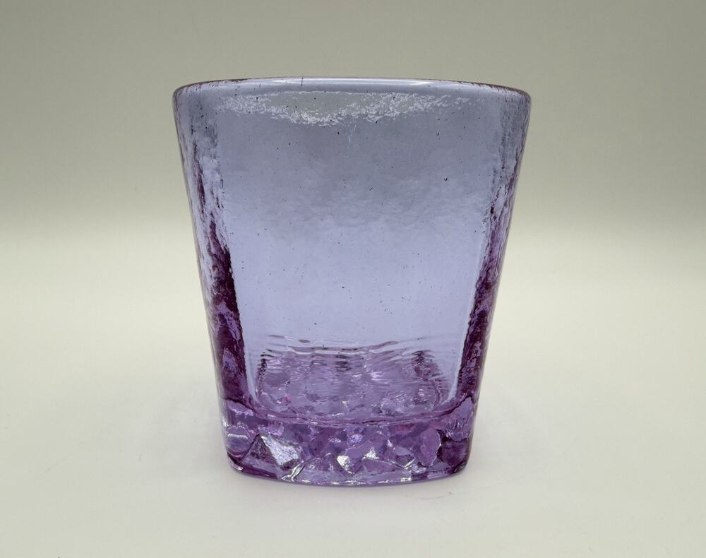Fire and Light LAVENDER On The Rocks Drinking Tumbler 3.5” Neodymium Glass
